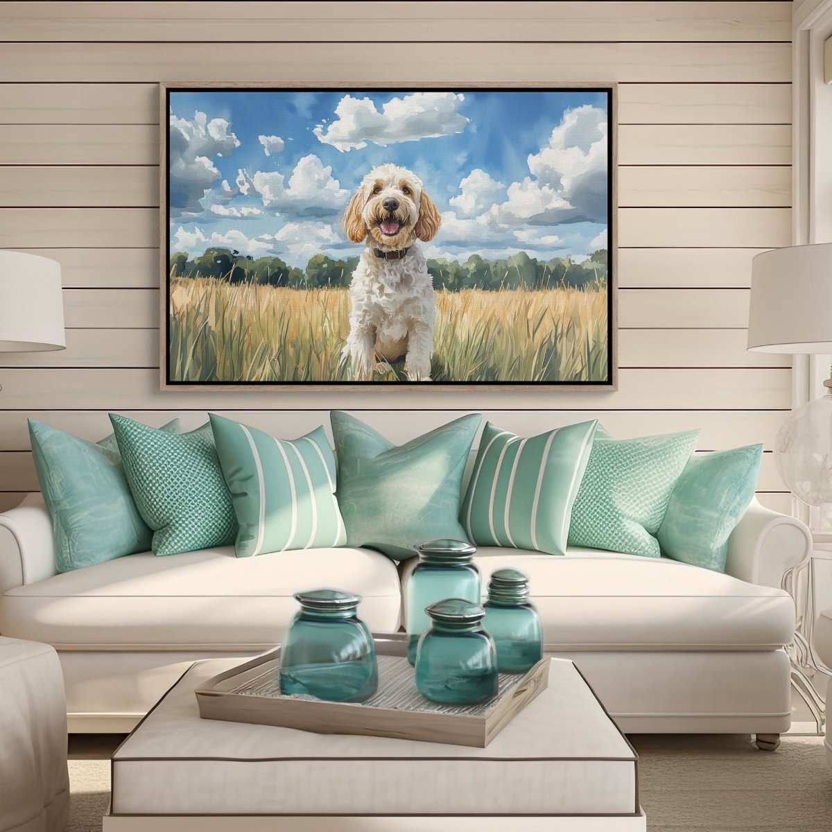 Custom Watercolor Portrait – Custom Doodle Artwork doodle dog portrait art — My Doodle Canvas