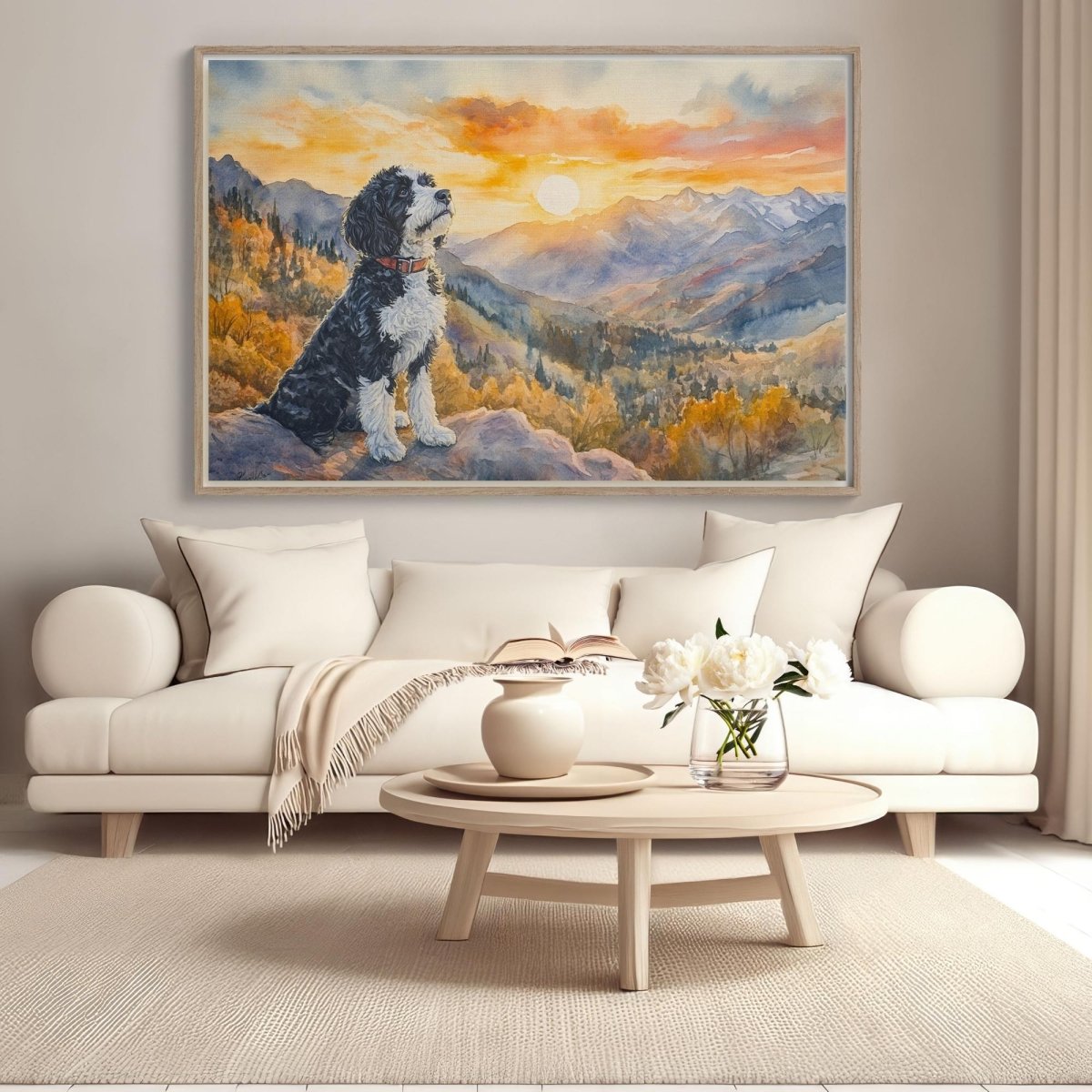 Custom Watercolor Portrait – Custom Doodle Artwork doodle dog portrait art — My Doodle Canvas