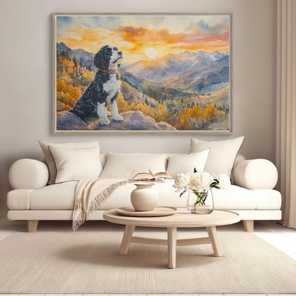 Custom Watercolor Portrait – Custom Doodle Artwork doodle dog portrait art — My Doodle Canvas